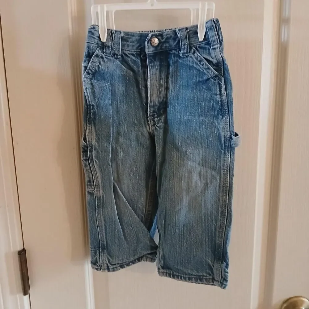 Y2K Vintage OshKosh B'gosh Denim Carpenter Pants Straight Leg Blue Jeans 18m